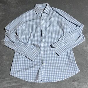 Mizzen+Main Leeward Shirt Mens Large Trim Fit Gingham Long Sleeve Button Front